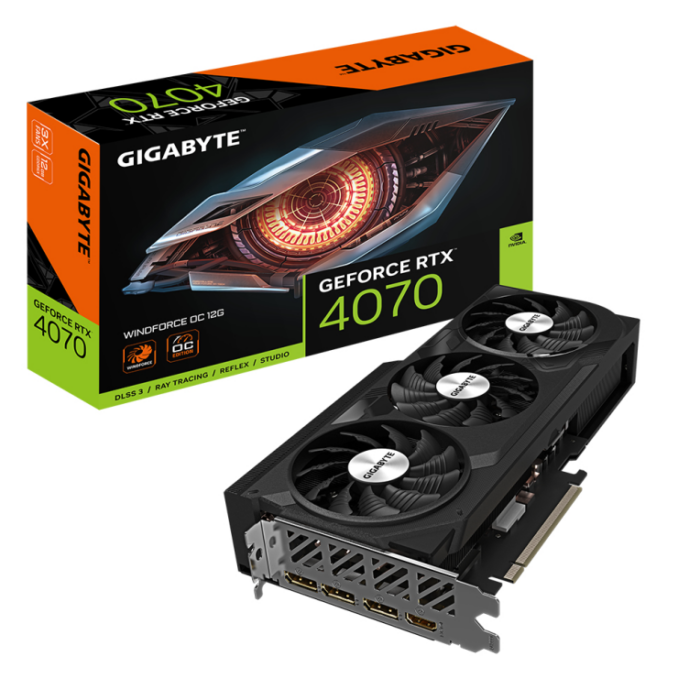 SVGA GEFORCE GIGABYTE RTX 4070 WINDFORCE OC 12GB G