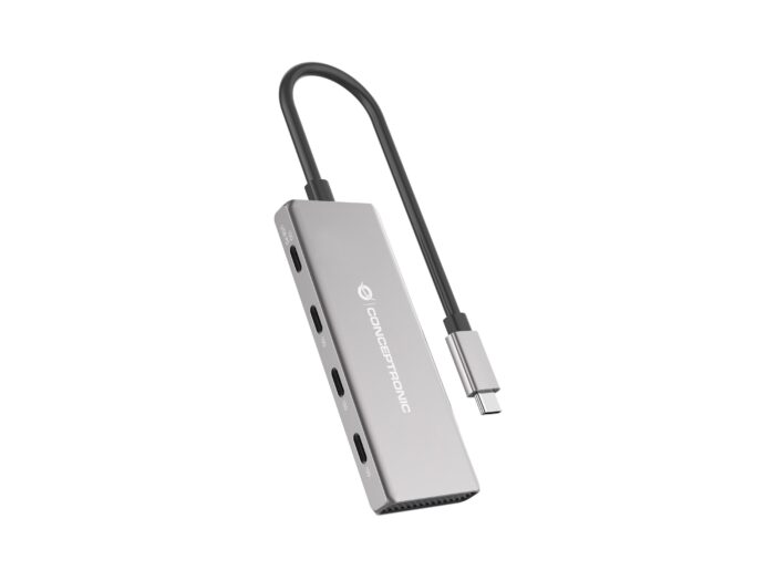 HUB CONCEPTRONIC USB-C 3.2 GEN 2, 4P USB-C, 100W